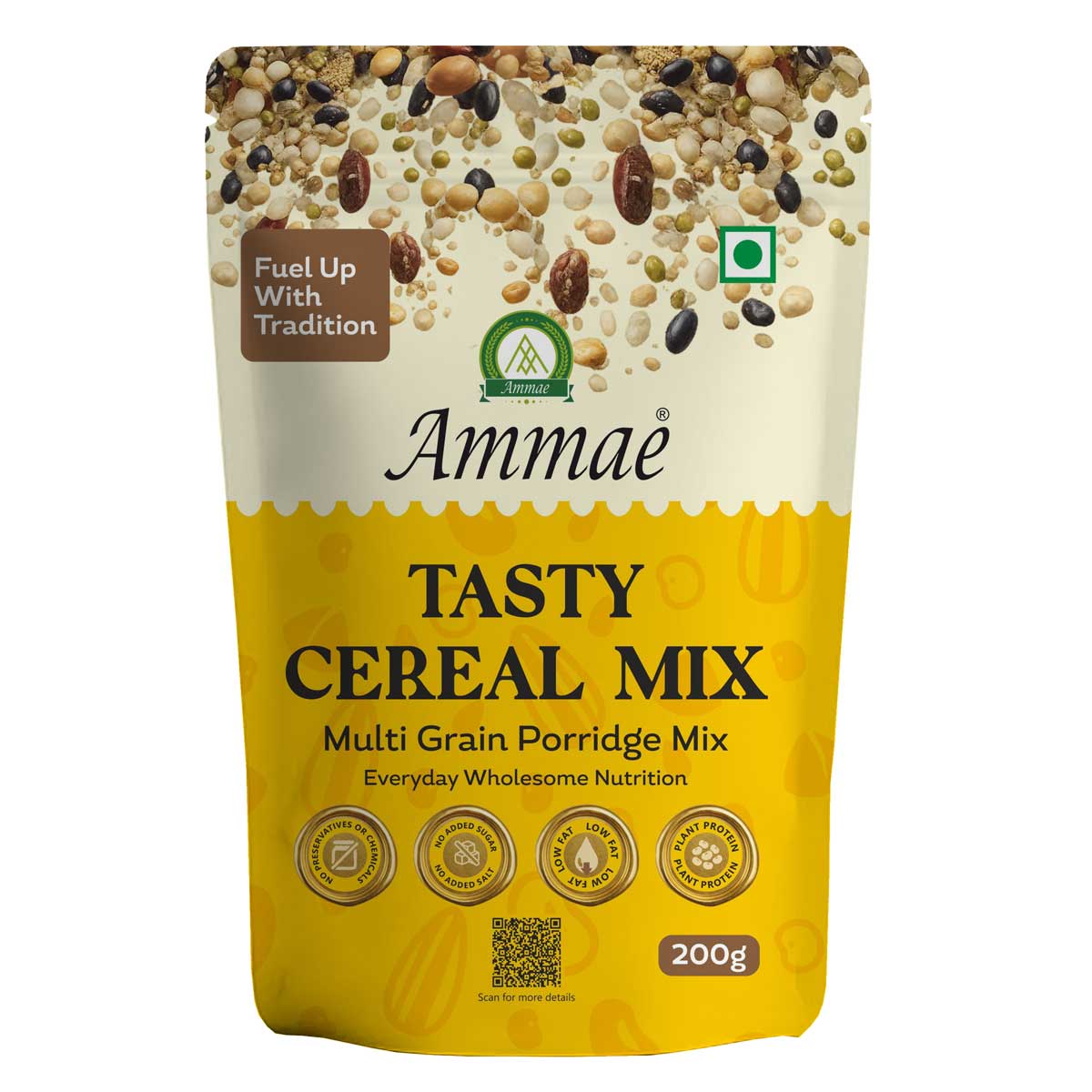 Ammae Multigrain Porridge Mix Powder | Tasty Cereal Mix - Ammae Foods India