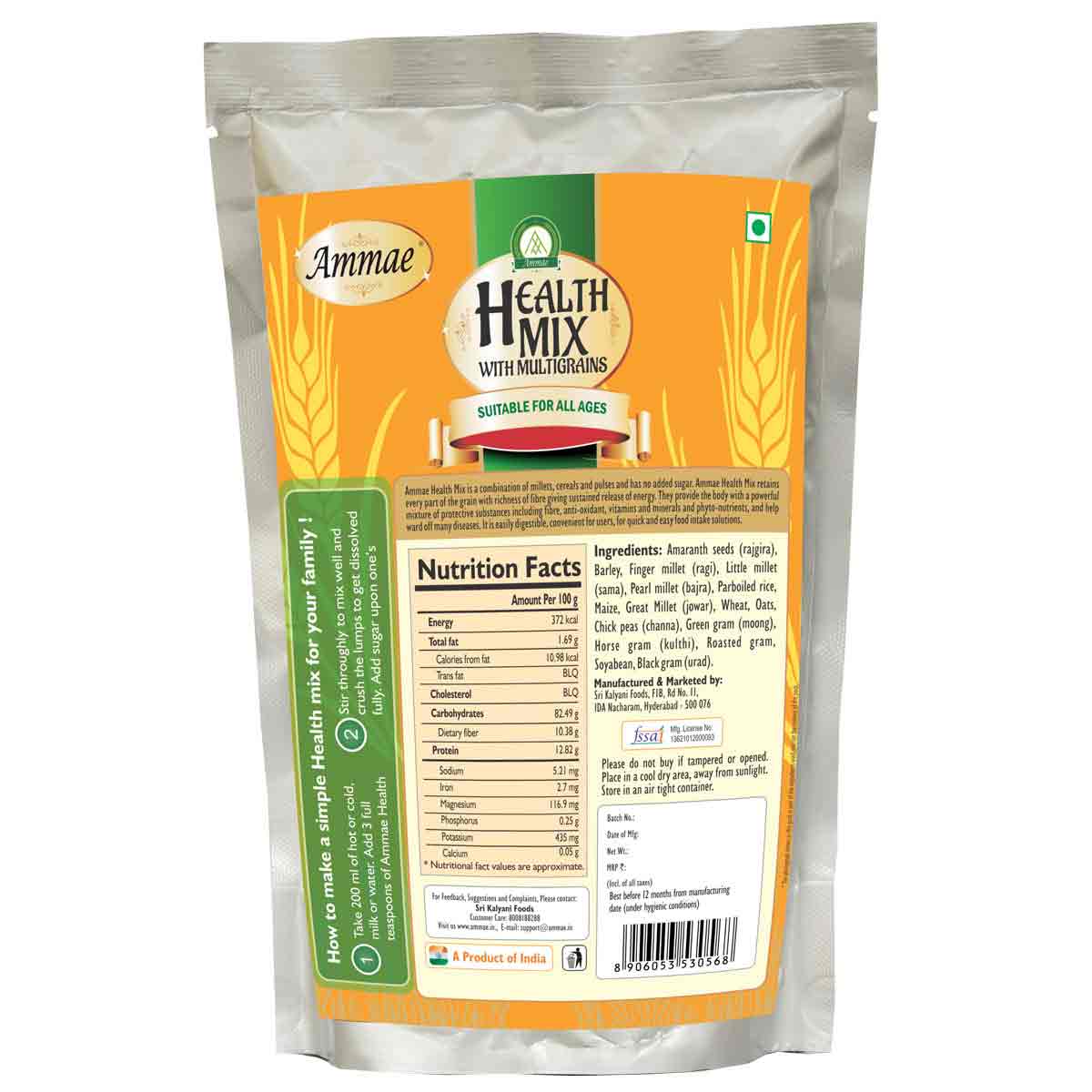 Health Drink Mix Instant Drink Mix Porridge Ammae Foods India