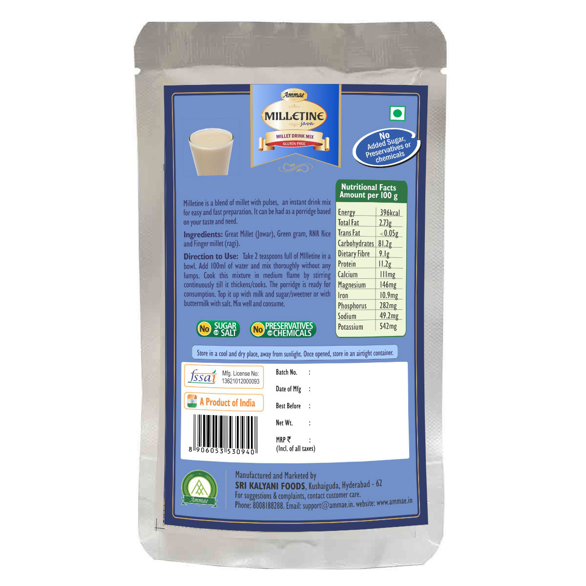 Buy Ammae Masti Millet Mix | Multigrain Porridge Mix - Ammae Foods India