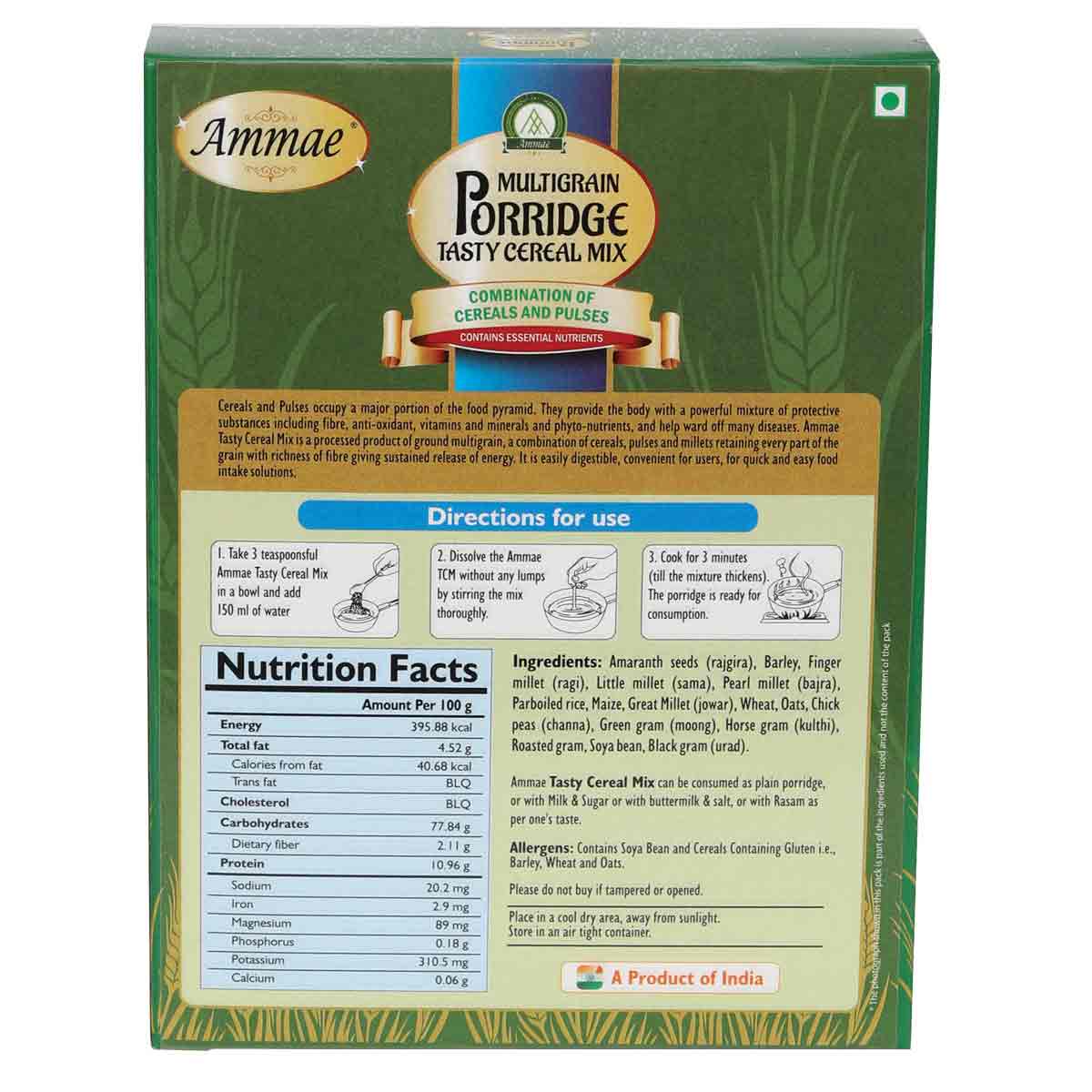 Ammae Multigrain Porridge Mix | Ammmae Tasty Cereal Mix - Ammae Foods India